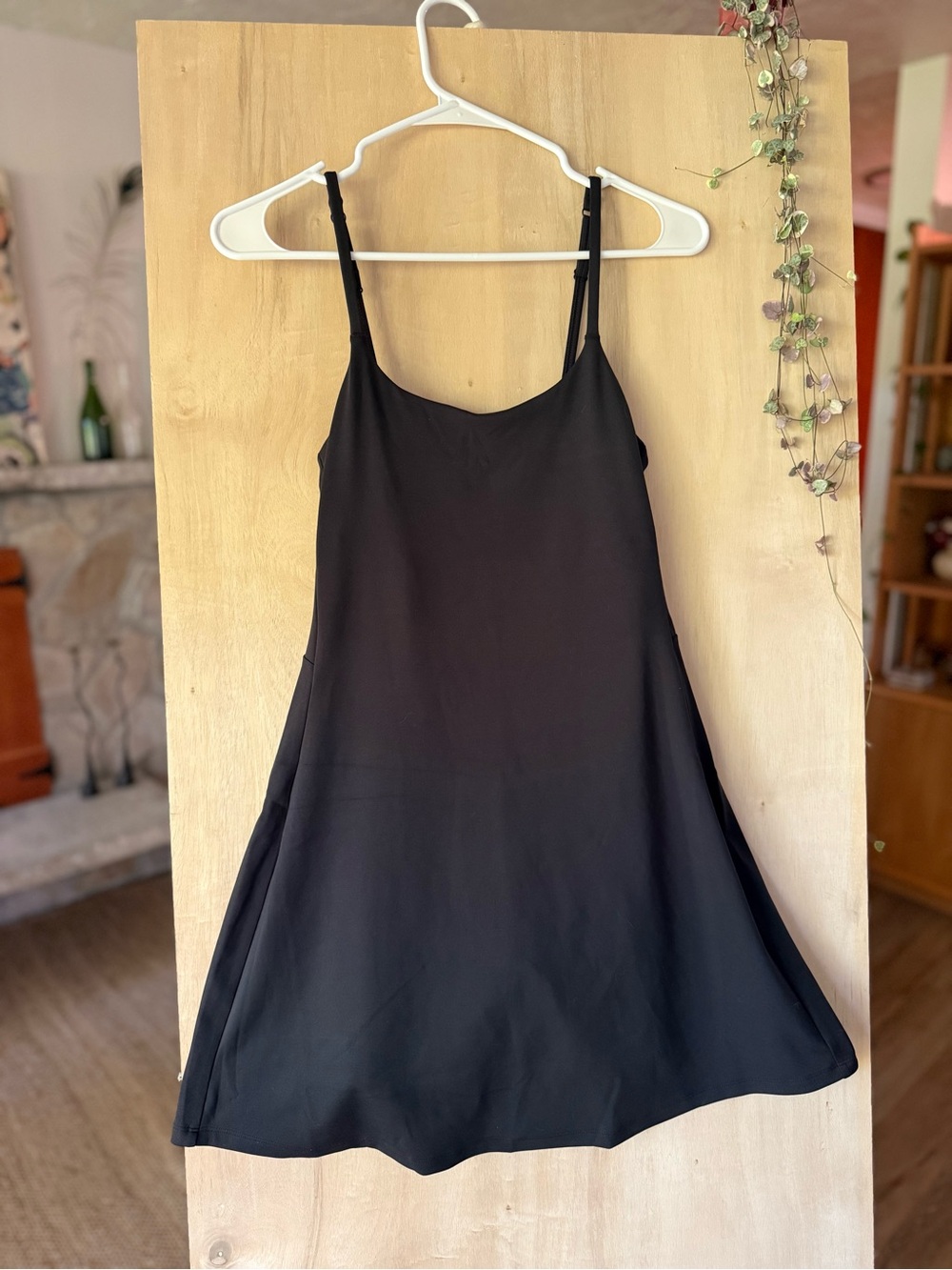 Girlfriend Collective Black Juliette TennisDress with built in shorts size small